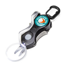 Load image into Gallery viewer, Boomerang Tool Company Long SNIP Cheater Fly Fishing Line Cutter with U/V Led Light, Magnifying Glass, and Stainless Steel Blades
